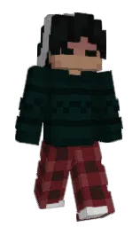 persian plum and black bean Minecraft skin — Slim model — first worn by itsParmesean