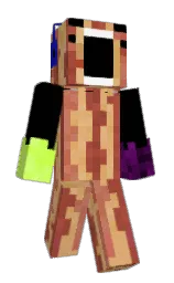 brown rust and harvest gold Minecraft skin — Classic model — first worn by kewrdi