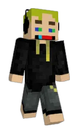 Vix97's Minecraft skin wearing the Pan cape