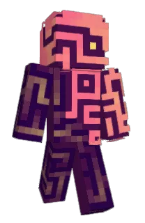 Front of Plued's skin