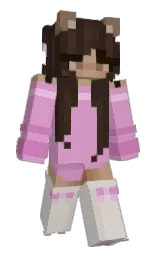 light orchid and treehouse Minecraft skin — Slim model