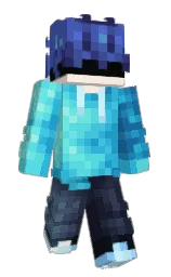san marino and turquoise blue Minecraft skin — Slim model