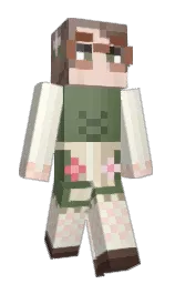 stark white and cabbage pont Minecraft skin — Slim model — first worn by DorSephrit