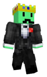 screamin' green and cod gray Minecraft skin — Classic model