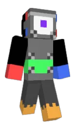 dove gray and black Minecraft skin — Slim model — first worn by EnderBoy_404