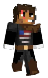 cedar and black Minecraft skin — Classic model — first worn by kolosowskyiUSA