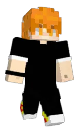 KuJiDzz's Minecraft skin wearing the Pan cape