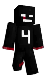 black and cod gray Minecraft skin — Classic model
