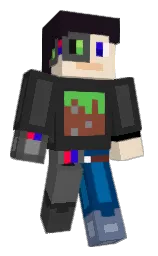 mine shaft and thunder Minecraft skin — Classic model