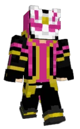 black and cod gray Minecraft skin — Classic model