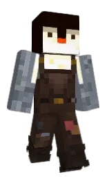 Minecraft-Skin in raven und white — Modell: Klassisch — zuerst getragen von miaueva