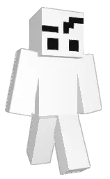white and cod gray Minecraft skin — Classic model