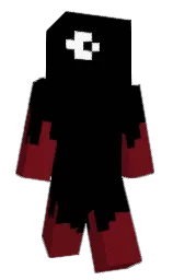 black and dark tan Minecraft skin — Classic model
