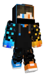 cod gray and dodger blue Minecraft skin — Classic model