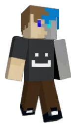 shark and metallic bronze Minecraft skin — Classic model