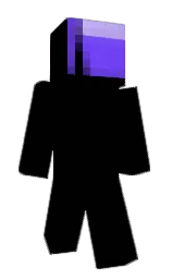 electric violet and black Minecraft skin — Classic model — first worn by CeilingBird