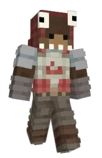 Front of utter's skin