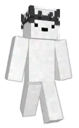 white and twilight blue Minecraft skin — Classic model
