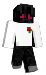 black and cod gray Minecraft skin — Classic model