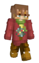 sanguine brown and apple blossom Minecraft skin — Slim model — first worn by SiLveRNinJa1311