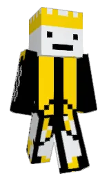 black and athens gray Minecraft skin — Classic model