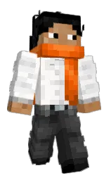 soapstone and black Minecraft skin — Classic model — first worn by Jawunleashed