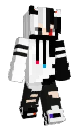 white and log cabin Minecraft skin — Slim model — first worn by nitestalker87