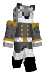 mine shaft and black Minecraft skin — Classic model — first worn by Szlachcic_PL