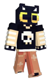 Front of Skonkle's skin