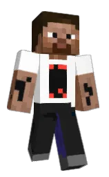 white and shark Minecraft skin — Classic model — first worn by SlightlyPrpl