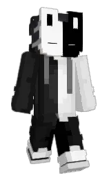 Hydrogen1901's Minecraft skin wearing the Twisted cape