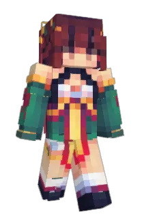 Front of SomethingSticky's skin