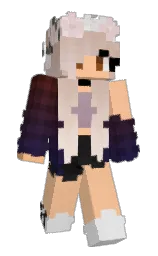PinkScorpion07's Minecraft skin wearing the Pan cape