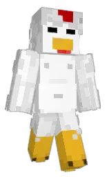 white and mercury Minecraft skin — Classic model — first worn by WEEDNEM