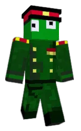 fun green and black Minecraft skin — Classic model