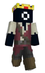 blue charcoal and buccaneer Minecraft skin — Classic model
