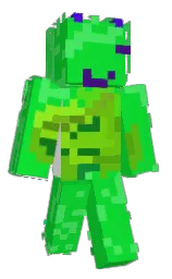 malachite and black Minecraft skin — Classic model