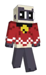 Calgar12's Minecraft skin wearing the Aurora cape