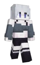 Atoomyt's Minecraft skin wearing the Purple Heart cape