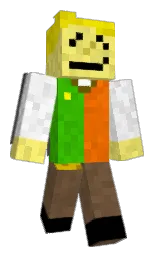 black and gold Minecraft skin — Classic model — first worn by minecraftizgreat