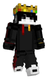 black and cod gray Minecraft skin — Classic model — first worn by DHISSAvx_