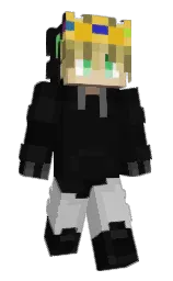 ItzEnd3r's Minecraft skin wearing the Purple Heart cape