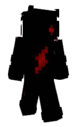black and charade Minecraft skin — Slim model