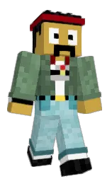 TinoFM's Minecraft skin wearing the Yearn cape