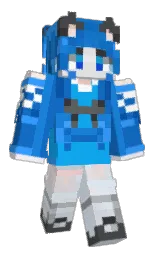 denim and dodger blue Minecraft skin — Slim model