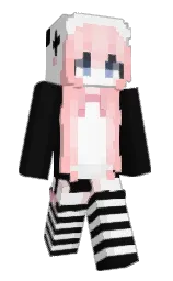 schizoaffective's Minecraft skin wearing the Cherry Blossom cape