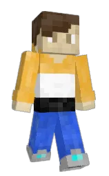 dodger blue and white Minecraft skin — Slim model — first worn by LOKPIYTORG