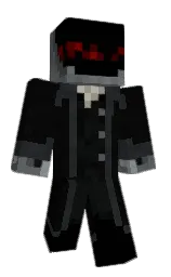 woodsmoke and black Minecraft skin — Classic model — first worn by Palaside