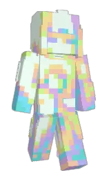hint of green and apricot peach Minecraft skin — Slim model — first worn by Fridolena