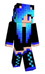 black and chamois Minecraft skin — Slim model — first worn by Certica